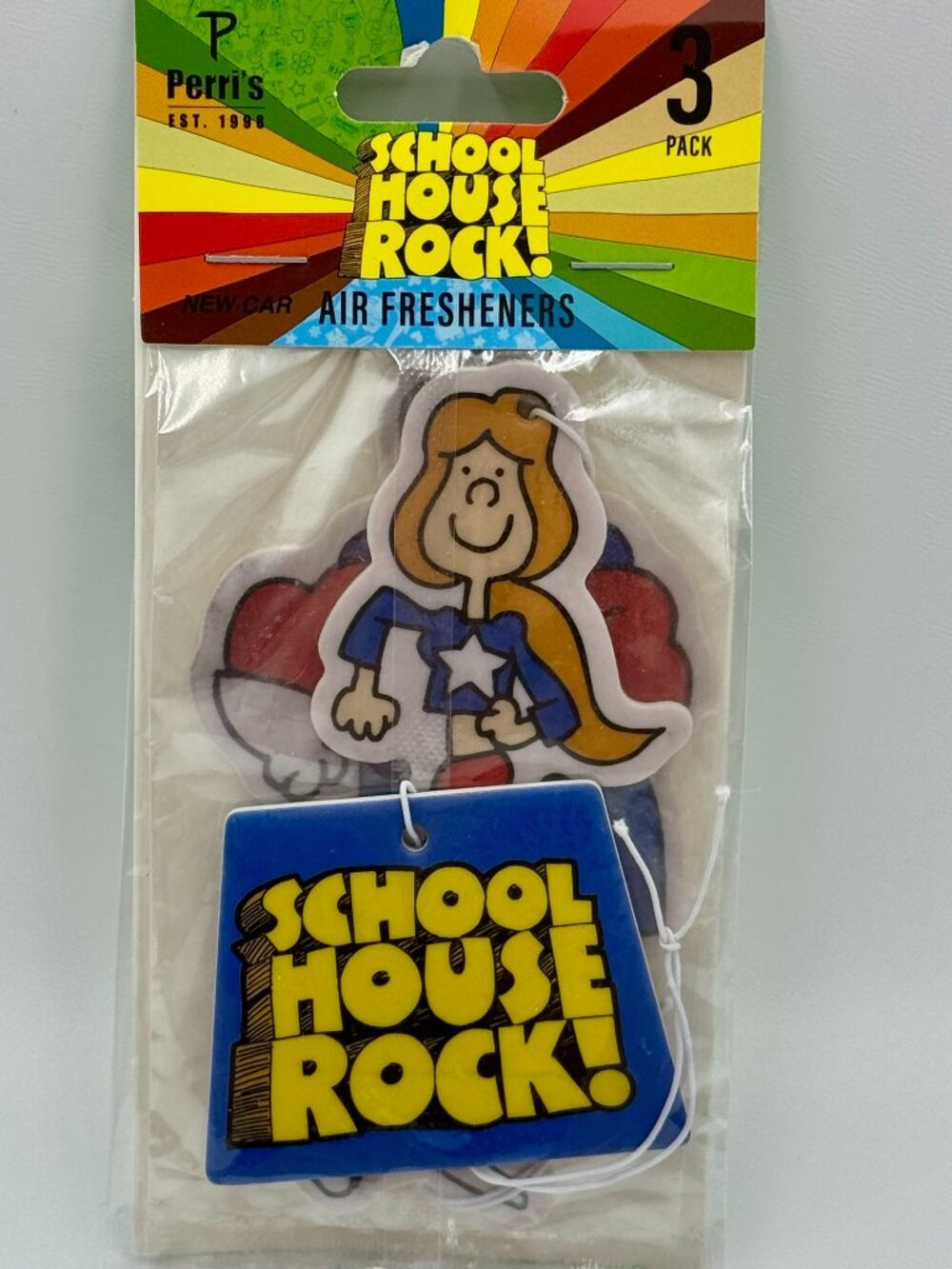 3 School House Rock! New Car Scented Car Air Fresheners